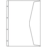 HETZEL Dokumenten-Prospekthülle, A4, PVC, genarbt,...
