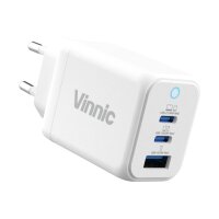VINNIC FERNOW GaN 45W,Wallcharger VPCG-GA45WG1-EUWH 2x...