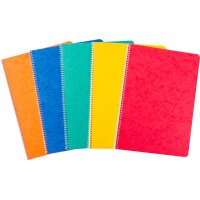 NOVOOO Spiralheft ass. A4 729783 kariert, 4mm, 80g 48 Blatt