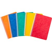 NOVOOO Spiralheft ass. 10.6×14.6cm 729778 kariert,...