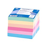 NOVOOO Zettelbox Papier 90x90mm 731145 farbig ass. 80g...