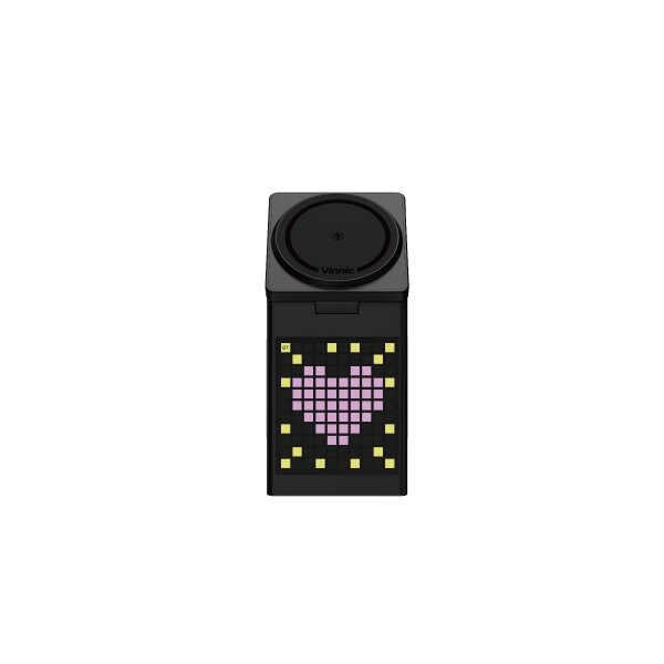 VINNIC SPICKARD 5-in-1 Charg. Dock VPPD-31WSCG4-BK Wireless Speaker,Clock