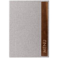 sigel Chemise pour menu avec imprimé, A5, gris foncé