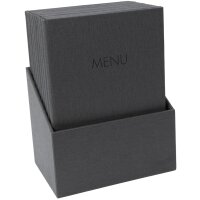 sigel Chemise pour menu avec imprimé, A5, gris foncé