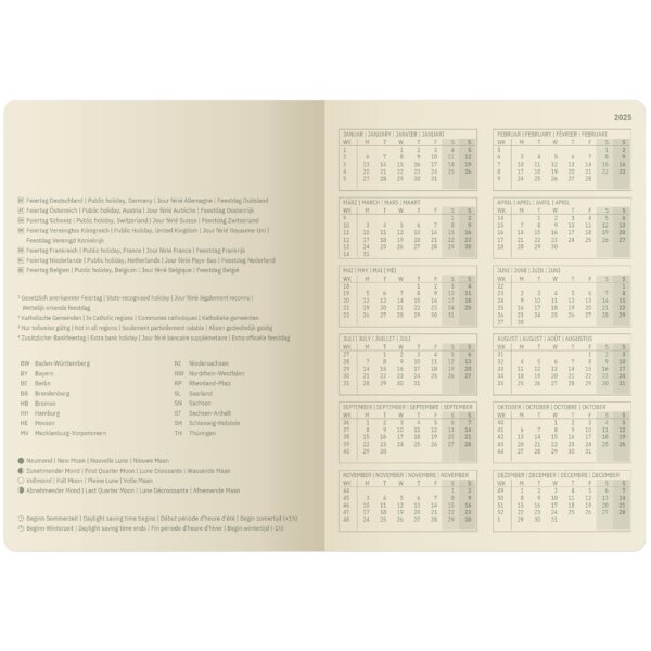 sigel Agenda planning Conceptum 2026, env. A5, noir