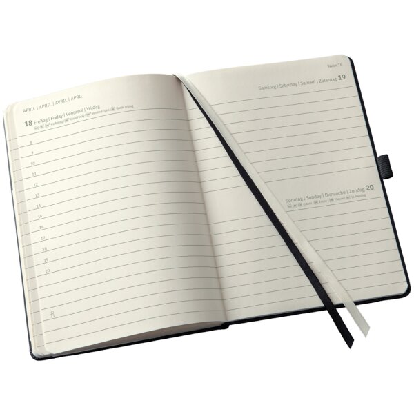 sigel Agenda de poche Conceptum 2026, env. A6, noir