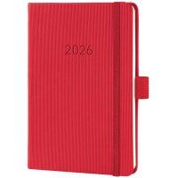 sigel Agenda de poche Conceptum 2027, env. A6, noir/rouge