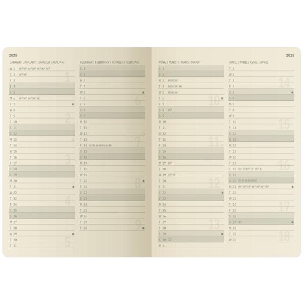 sigel Agenda planning Conceptum 2027, env. A4 noir