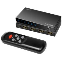 LogiLink 4K 60Hz HDMI Switch, 3-fach, schwarz
