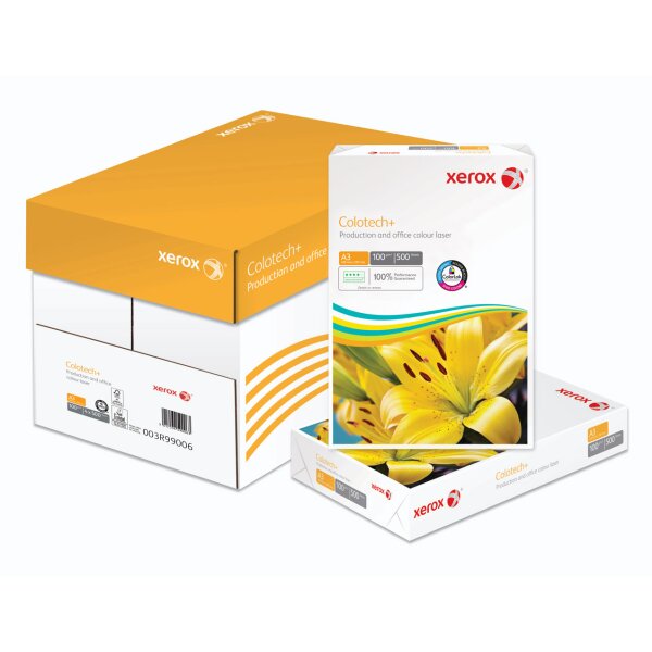XEROX Colotech+ Farblaserpapier weiss A3 100g - 1 Karton (2000 Blatt)