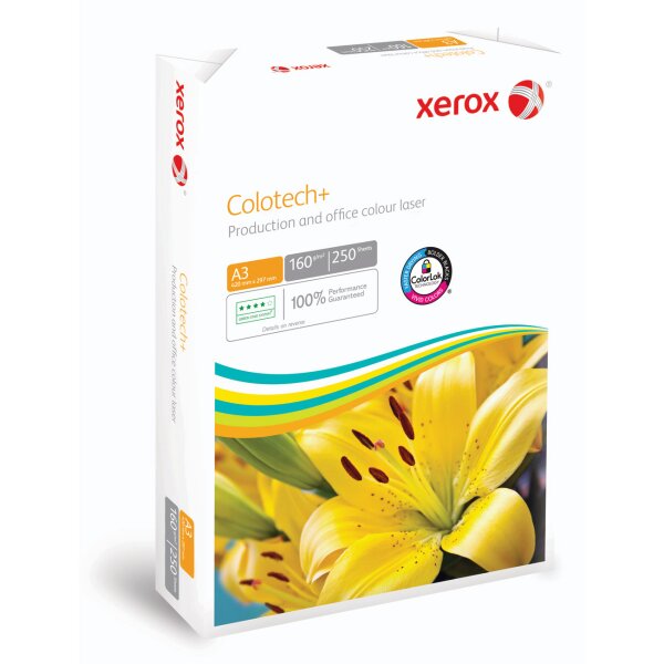 XEROX Colotech+ Farblaserpapier weiss A3 160g - 1 Palette (18000 Blatt)