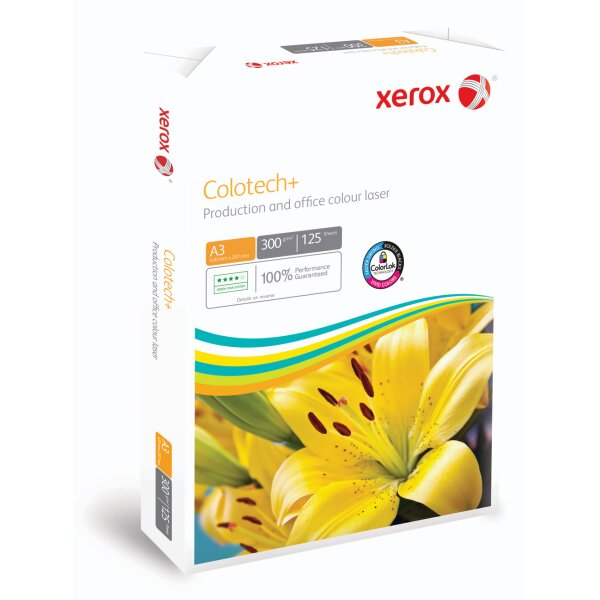 XEROX Colotech+ Farblaserpapier weiss A3 300g - 1 Palette (10000 Blatt)