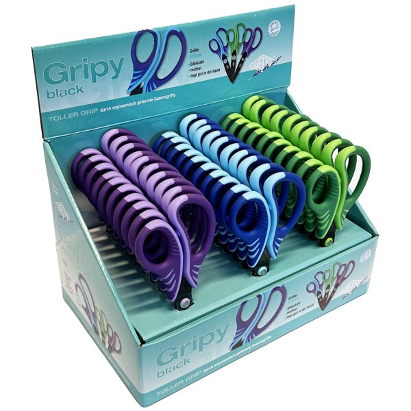 WEDO Bastelschere Gripy, rund, Länge: 130 mm, 30er Display