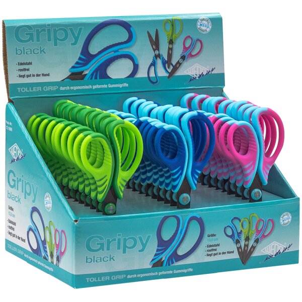 WEDO Bastelschere Gripy, rund, Länge: 130 mm, 30er Display