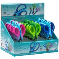 WEDO Bastelschere Gripy black, spitz, Länge: 130 mm,...