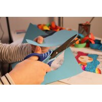 WEDO Bastelschere Gripy black, spitz, Länge: 130 mm,...