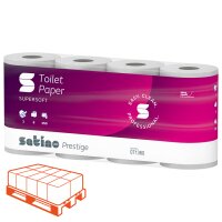 SATINO Prestige Toilettenpapier hochweiss, 3-lagig, 150...