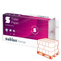 SATINO Prestige Toilettenpapier hochweiss, 4-lagig, 150...