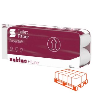SATINO HiLine Papier de toilette extra blanc, 4 couches,...