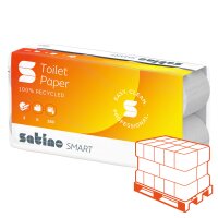 SATINO Smart Recycling Toilettenpapier weiss, 2-lagig,...