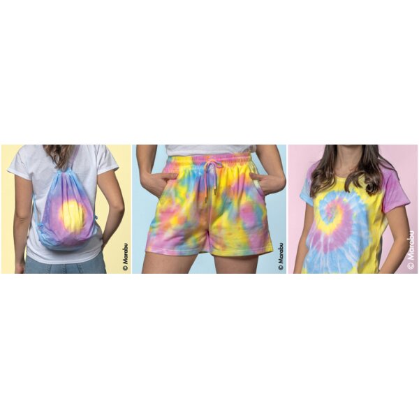 Marabu Batikfarben-Set TIE DYE, 3 x 80 ml, Trendfarben