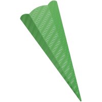 folia Schultüten-Zuschnitt, 3D-Wellpappe, 6-eckig, pink