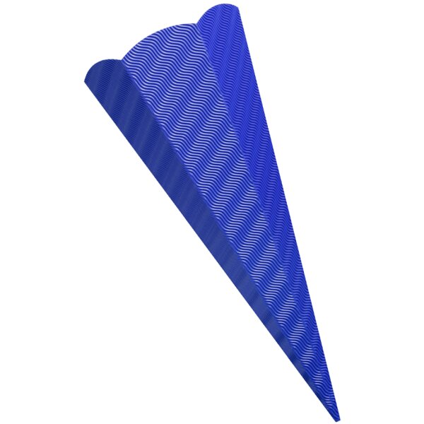 folia Schultüten-Zuschnitt, 3D-Wellpappe, 6-eckig, lila