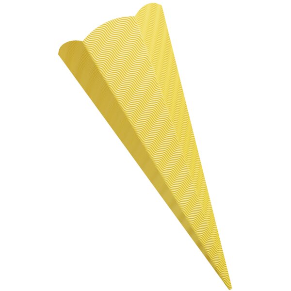 folia Schultüten-Zuschnitt, 3D-Wellpappe, 6-eckig, lila