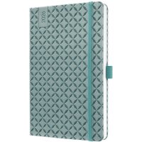 sigel Buchkalender Jolie 2026, Kunstleder, A5, ozeanblau