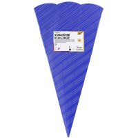 folia Schultüten-Zuschnitt, 3D-Wellpappe, 6-eckig, gelb