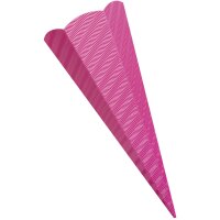 folia Schultüten-Zuschnitt, 3D-Wellpappe, 6-eckig, gelb