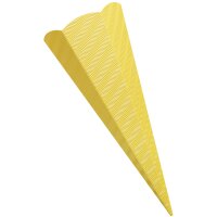 folia Schultüten-Zuschnitt, 3D-Wellpappe, 6-eckig, blau