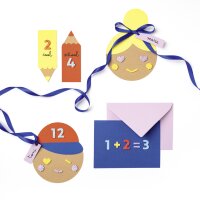 folia Moosgummi Glitter-Sticker NUMBERS