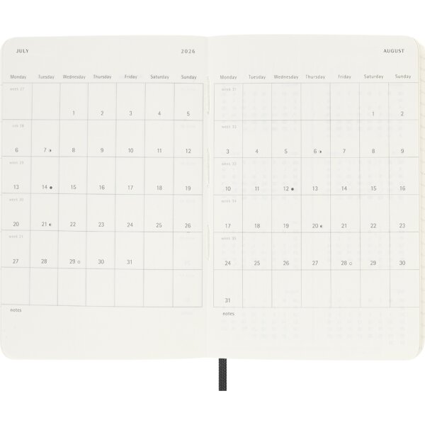 MOLESKINE Agenda de poche 2026, journalier, P/A6, vert