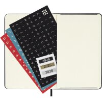 MOLESKINE Agenda de poche 2026 P/A6, couverture rigide, noir