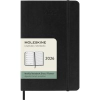 MOLESKINE Agenda de poche 2026, semainier, P/A6, rouge