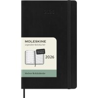 MOLESKINE Taschenkalender 2026, Wochen, P/A6, schwarz