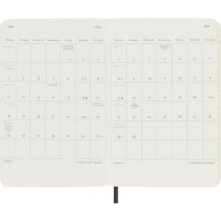 MOLESKINE Taschenkalender 2026, Wochen, P A6, schwarz