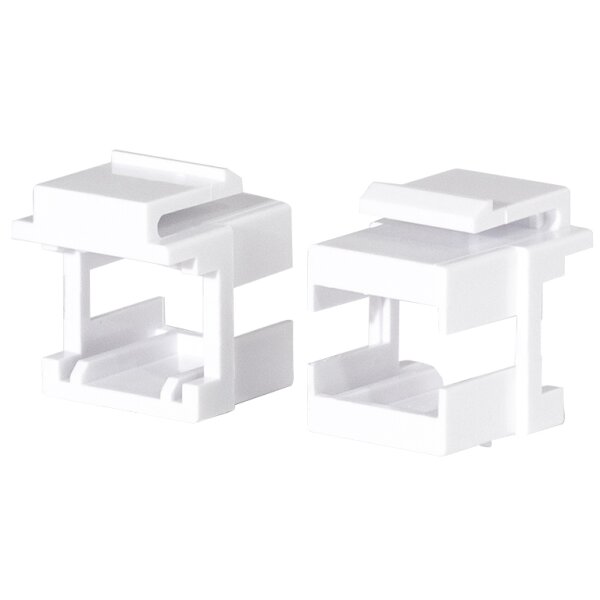 LogiLink Jeu de supports Keystone, plastique ABS, blanc