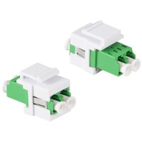 LogiLink Keystone-Halterungen-Set, ABS-Kunststoff, weiss