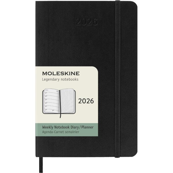 MOLESKINE Agenda de poche 2026, semainier, P/A6, vert