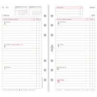 CHRONOPLAN Wochenplan 2026, 1 Woche 2 Seiten, Midi, Zahlen