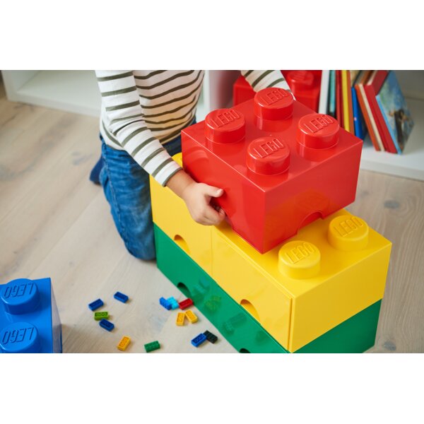 LEGO Aufbewahrungsstein STORAGE BRICK 4, 5,7 Liter, gelb