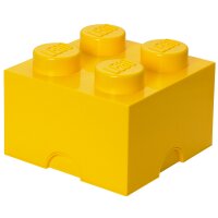 LEGO Brique de rangement STORAGE BRICK 4, 5,7 L, jaune