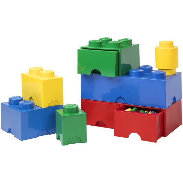 LEGO Aufbewahrungsstein STORAGE BRICK 1, 1,2 Liter, blau