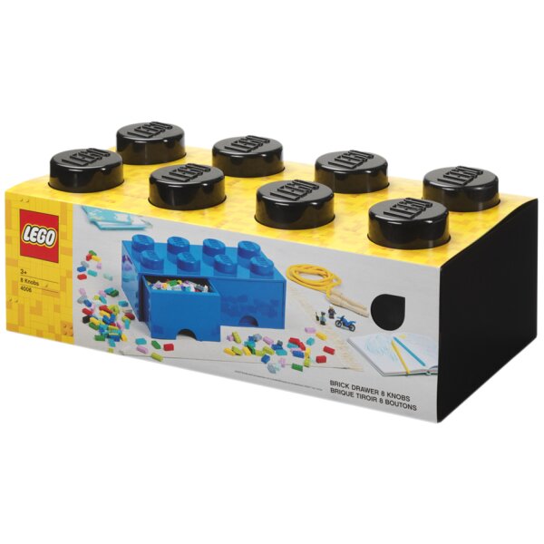 LEGO Schubladenbox STORAGE BRICK DRAWER 8, 2 Schübe, schwarz