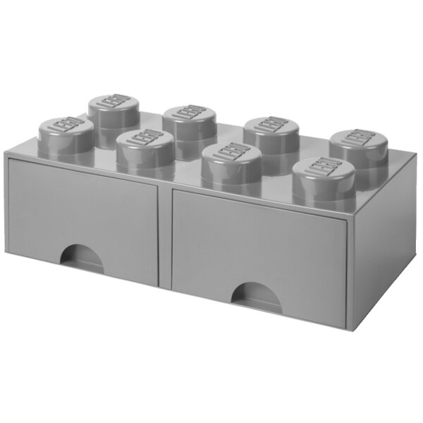 LEGO Schubladenbox STORAGE BRICK DRAWER 8, 2 Schübe, schwarz