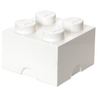 LEGO Aufbewahrungsstein STORAGE BRICK 4, 5,7 Liter, weiss