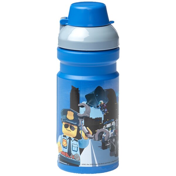 LEGO Trinkflasche ICONIC, 390 ml, blau
