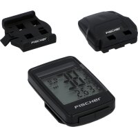 FISCHER Fahrrad-Computer Funk Solar FitPlus, 27 Funktionen